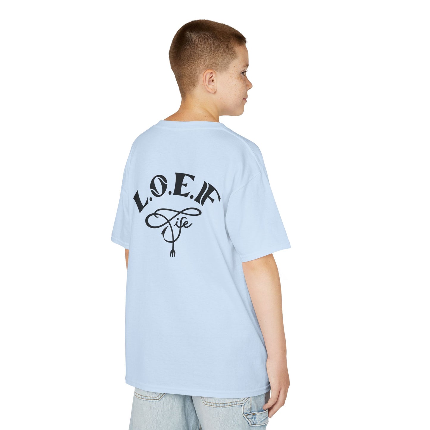 L.O.E.F Foodie 4Life Young Tee Shirt  (Black)