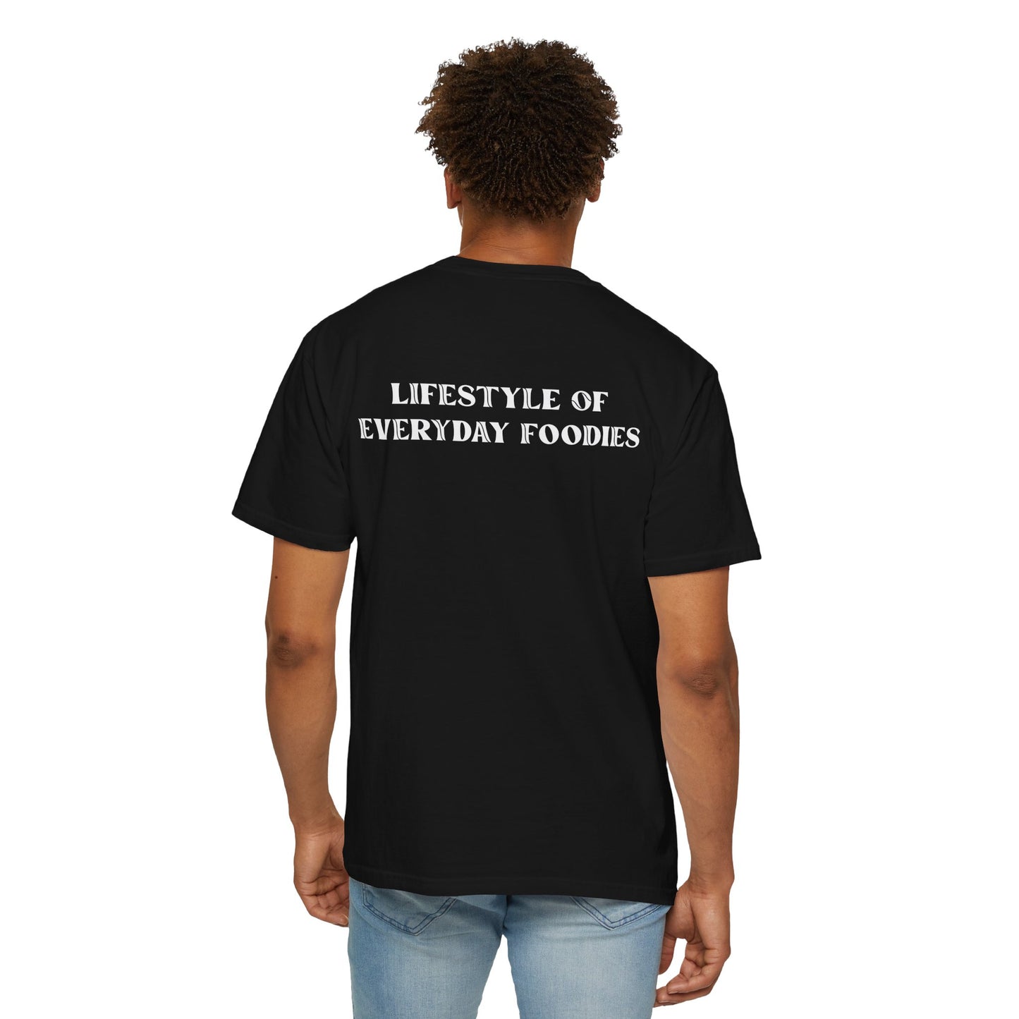 L.O.E.F LIFESTYLE OF EVERYDAY FOODIES Unisex Tee Shirt (White)
