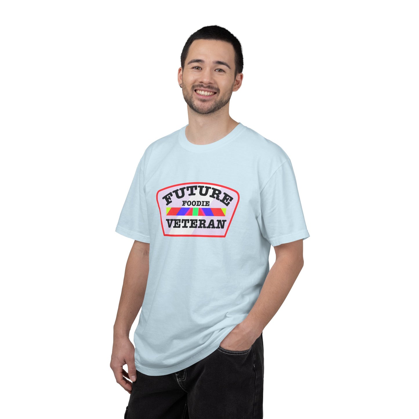 L.O.E.F Future Foodie Veteran Unisex Tee Shirt (Soft Pink)