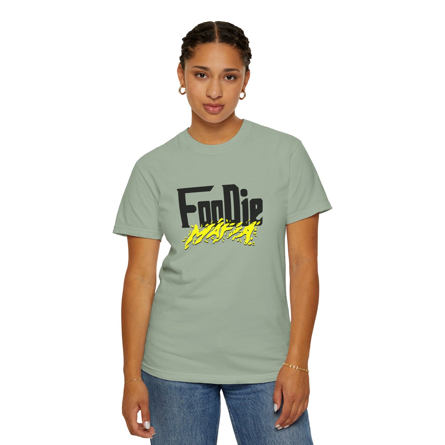 L.O.E.F Foodie Mafia Unisex Tee Shirt (Bright Yellow)