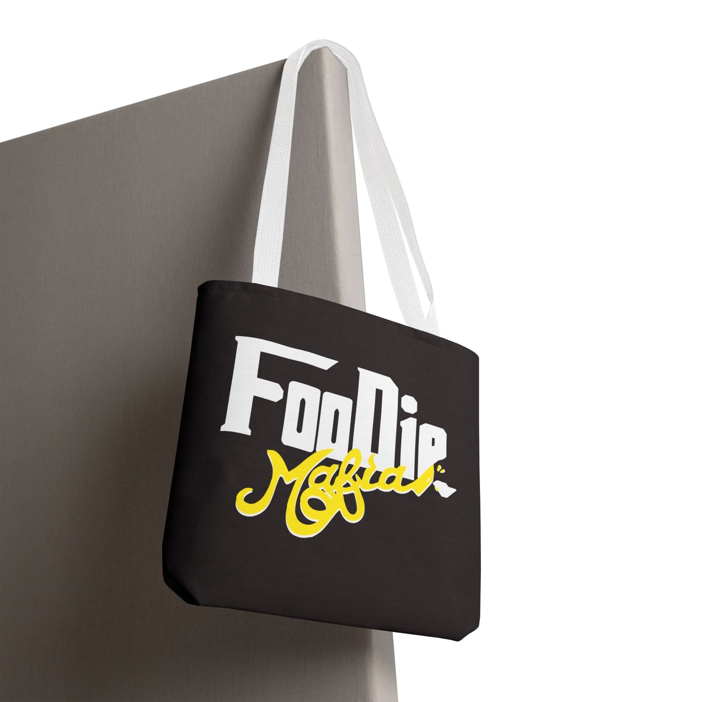 L.O.E.F White Foodie Mafia Tote Bag (Yellow)