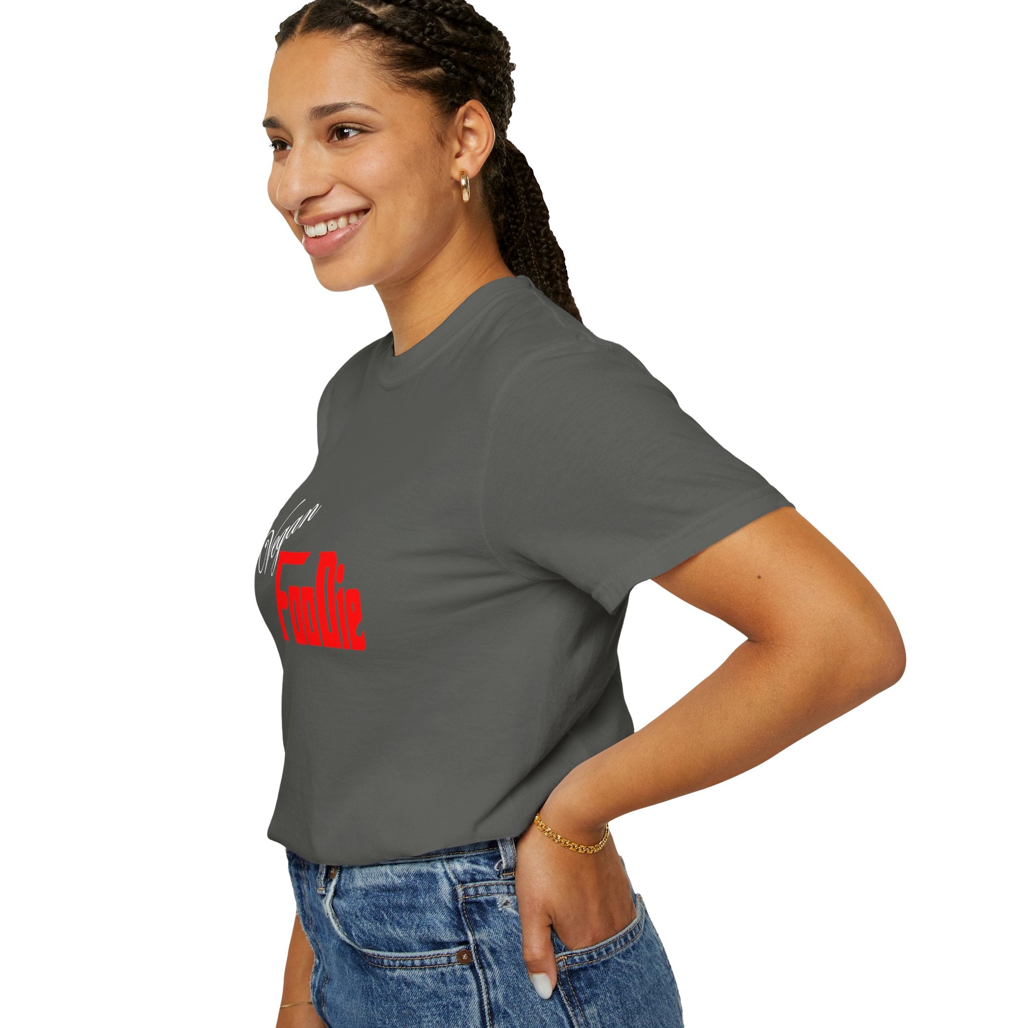 L.O.E.F Unisex Vegan Foodie Tee Shirt (Fiery Red)