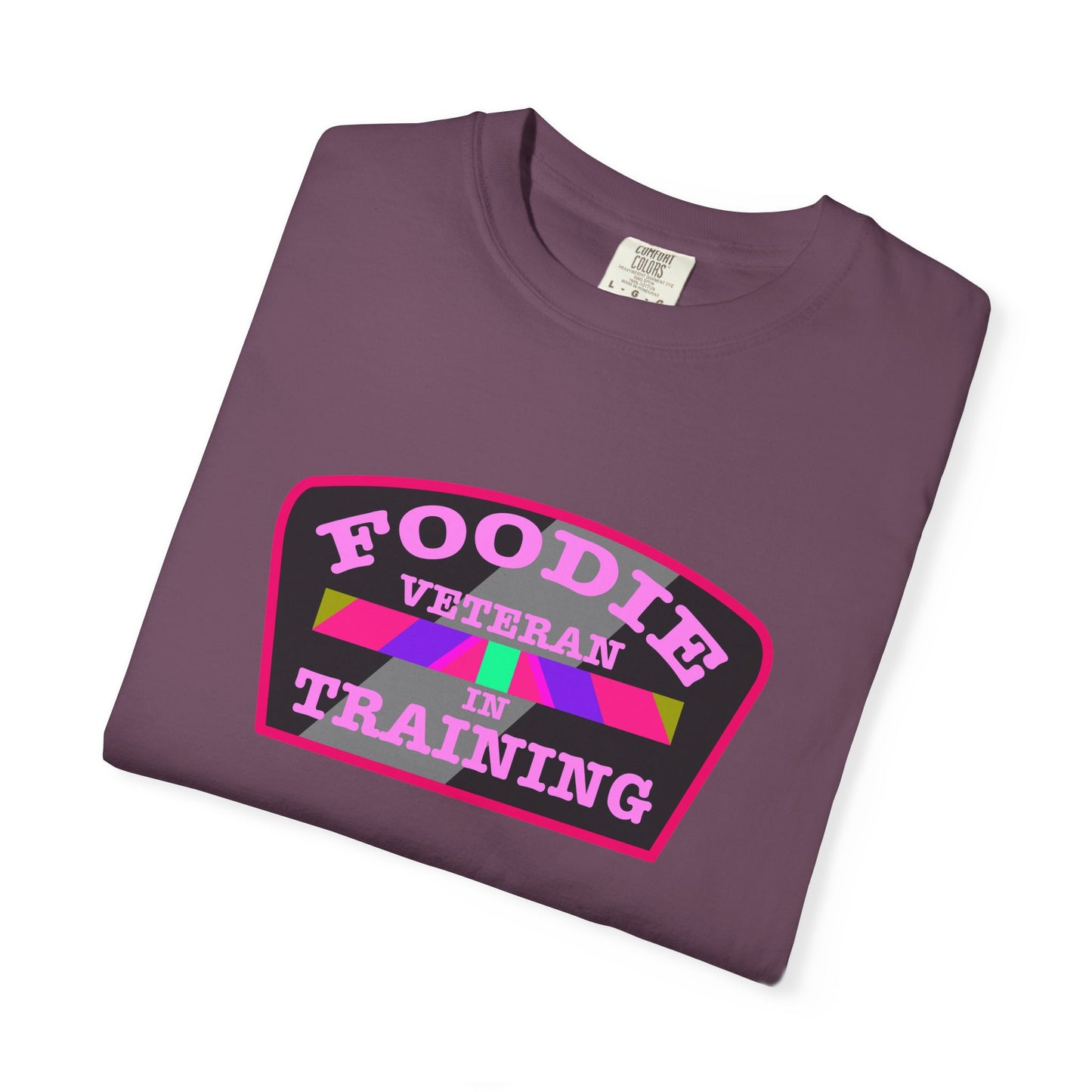 L.O.E.F Foodie Veteran IN TRAINING Unisex Tee Shirt (Pink)