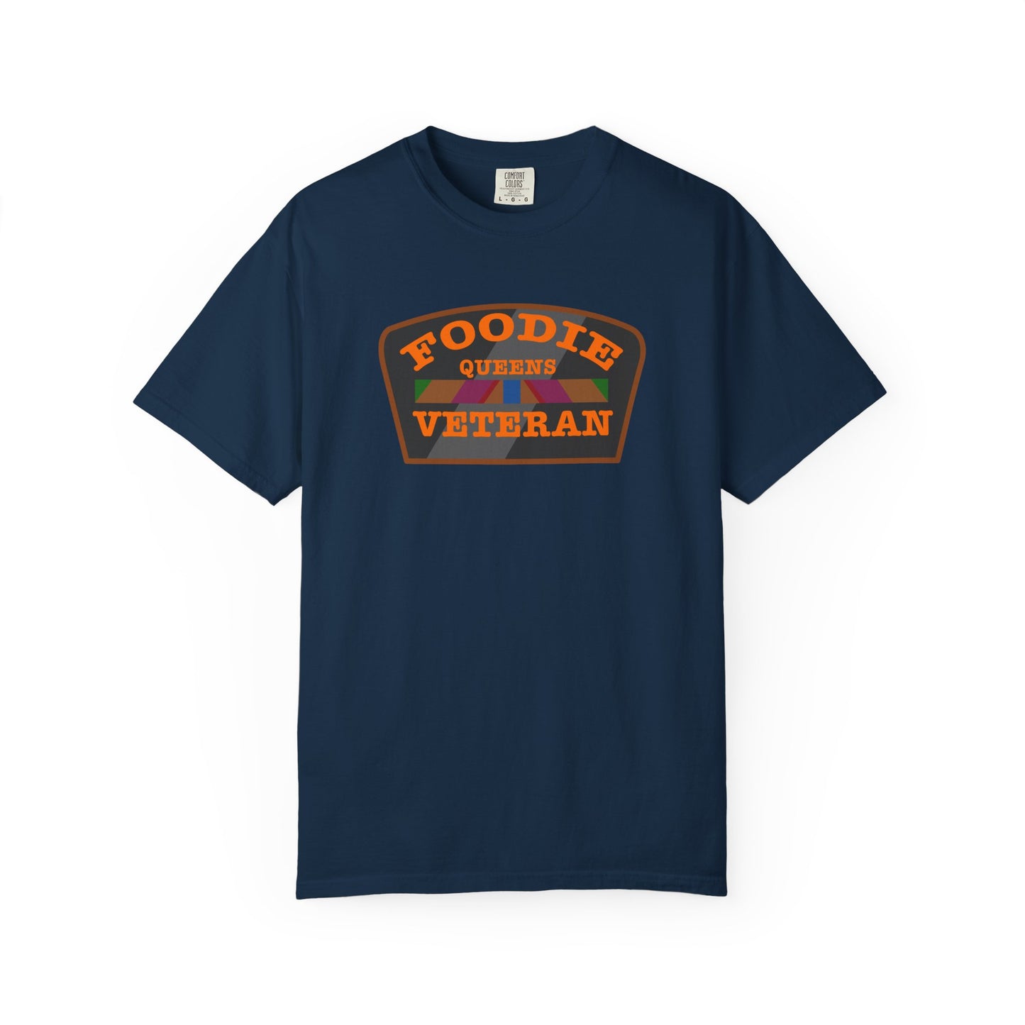 L.O.E.F Foodie Veteran QUEENS Unisex Tee Shirt (Orange)