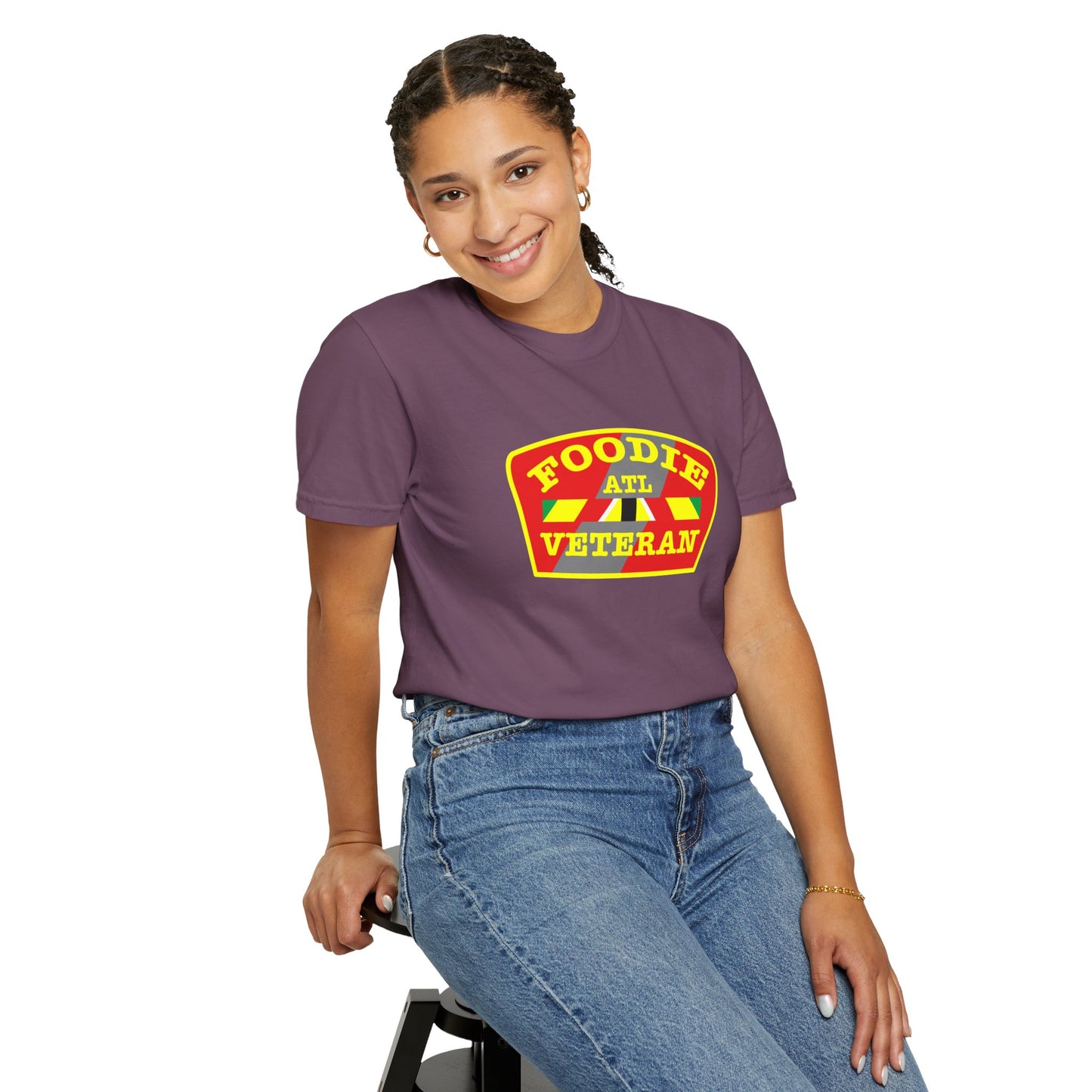 L.O.E.F Foodie Veteran ATL Unisex Tee Shirt (Yellow)