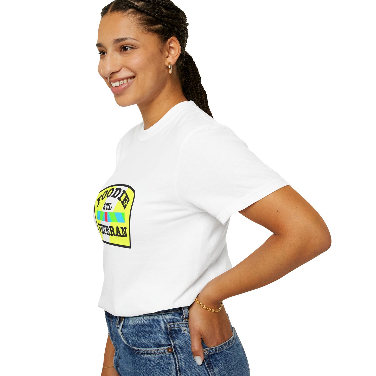L.O.E.F Foodie Veteran ATL Unisex Tee Shirt (Yellow and Black)