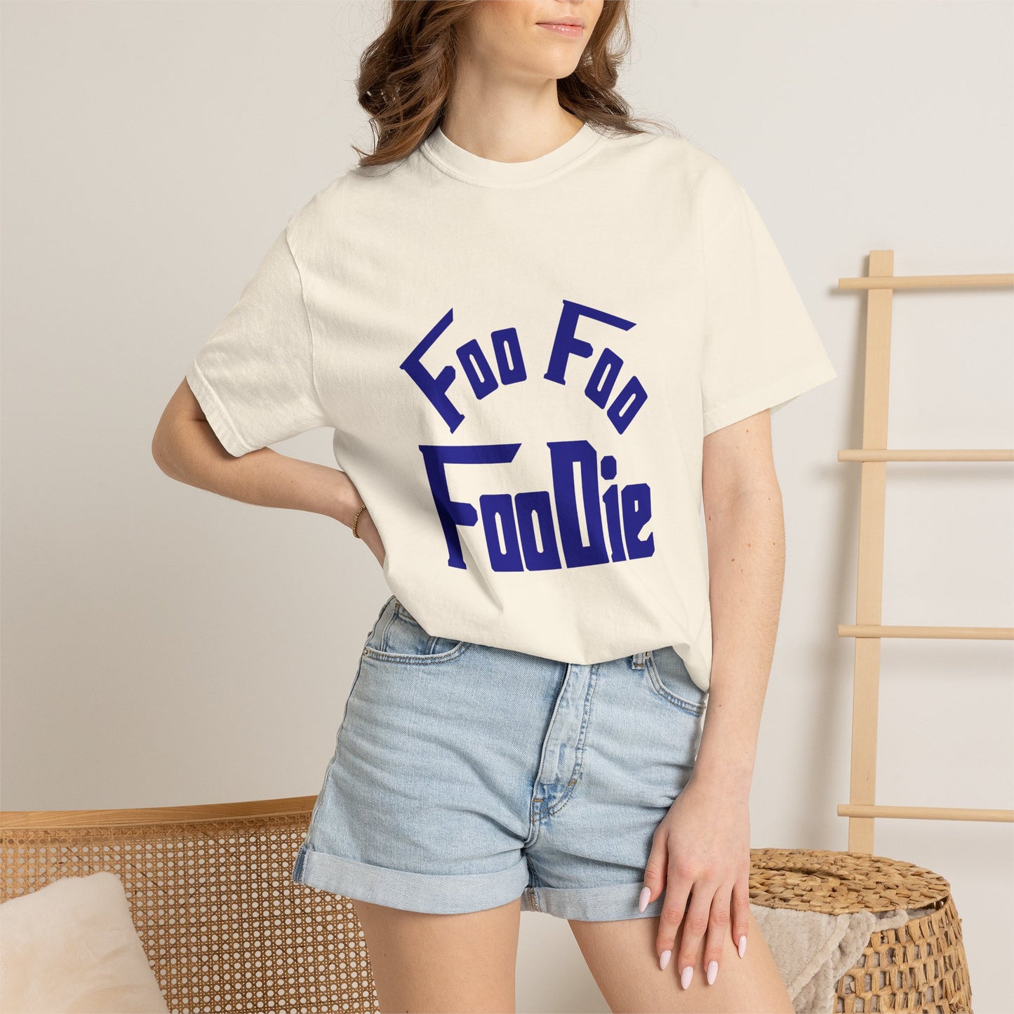 L.O.E.F FOO FOO FOODIE Unisex Tee shirt(Dark Blue)