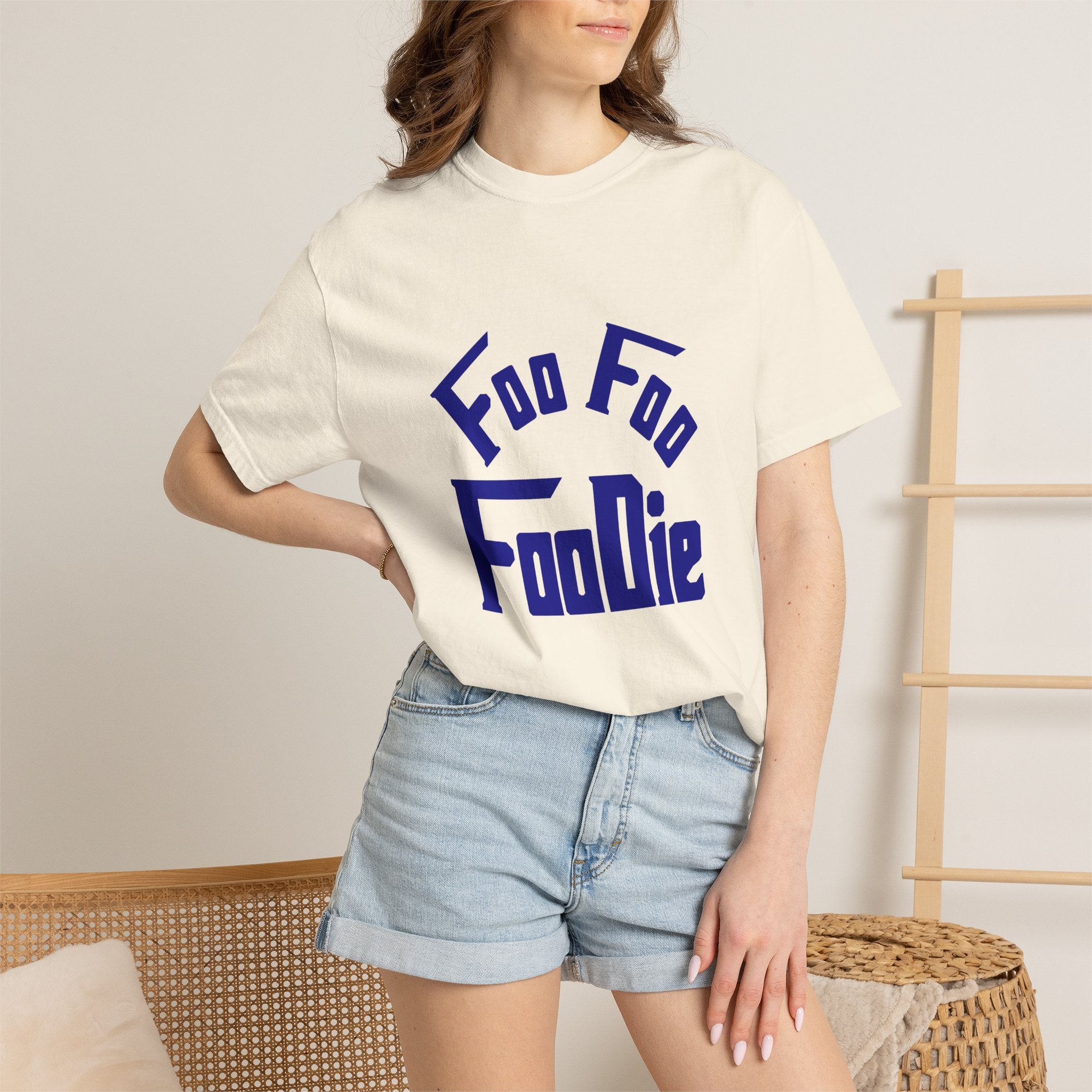 L.O.E.F FOO FOO FOODIE Unisex Tee shirt(Dark Blue)