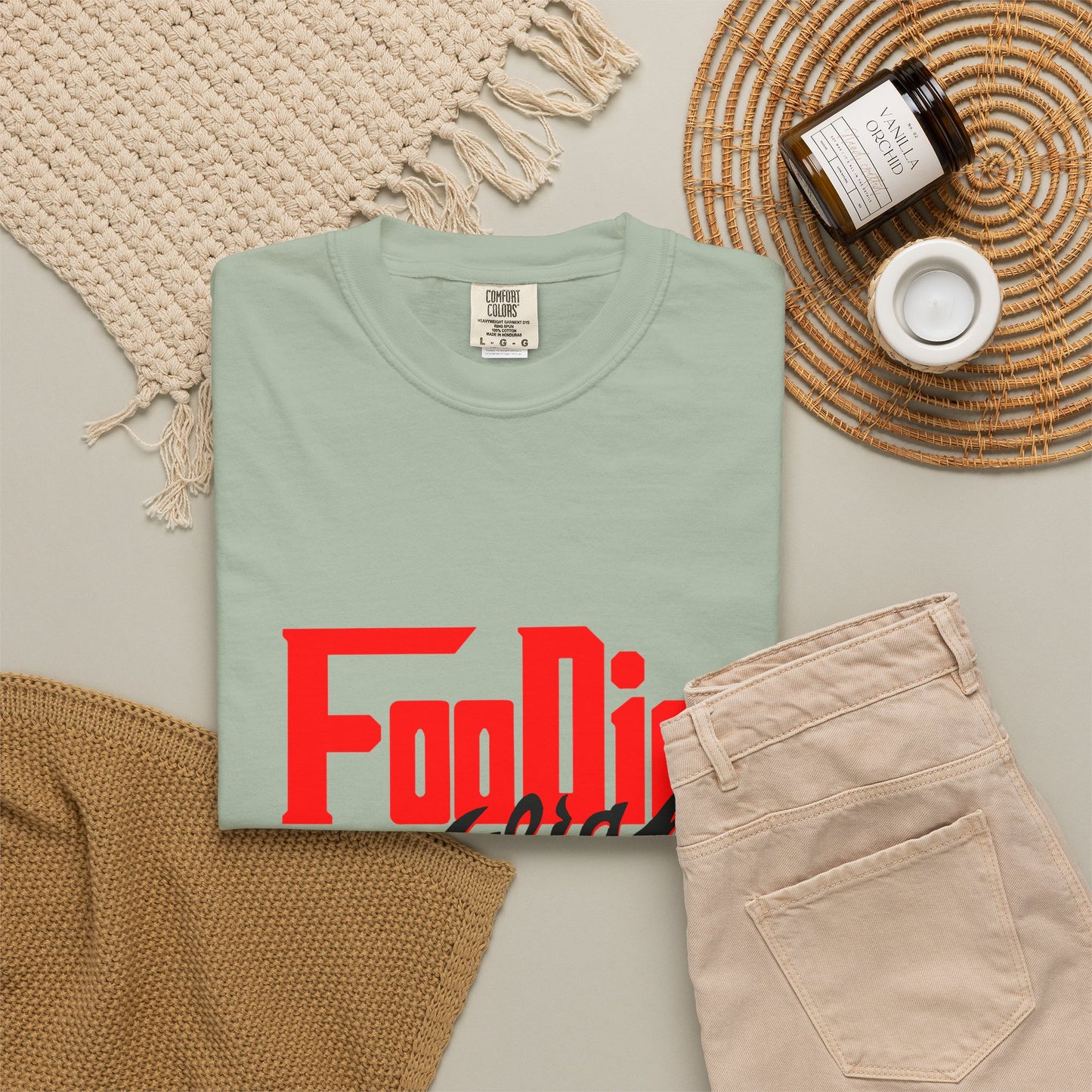 L.O.E.F Red Foodie Mafia Unisex Tee shirt (Black)
