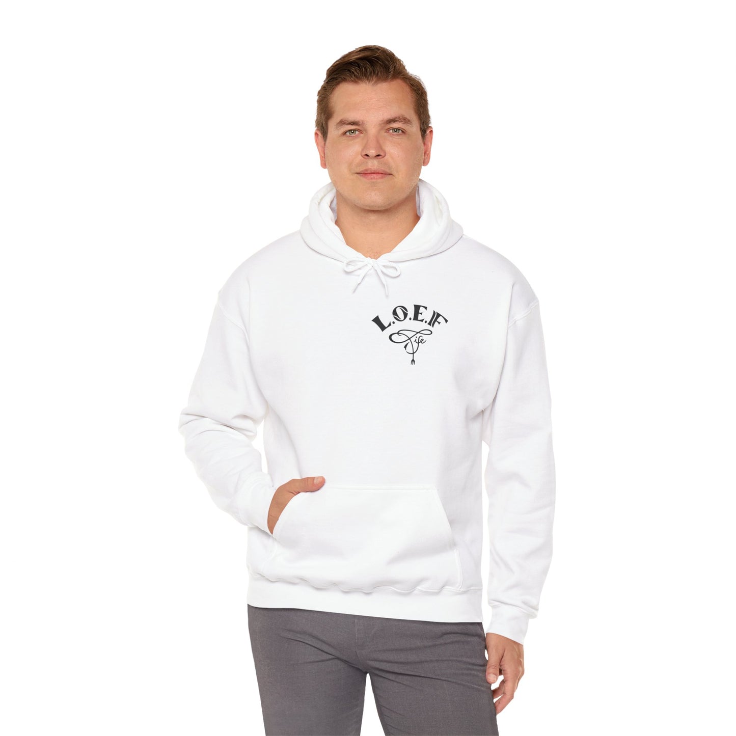 L.O.E.F Foodie 4Life Vegan Hoodie (Fiery Red)