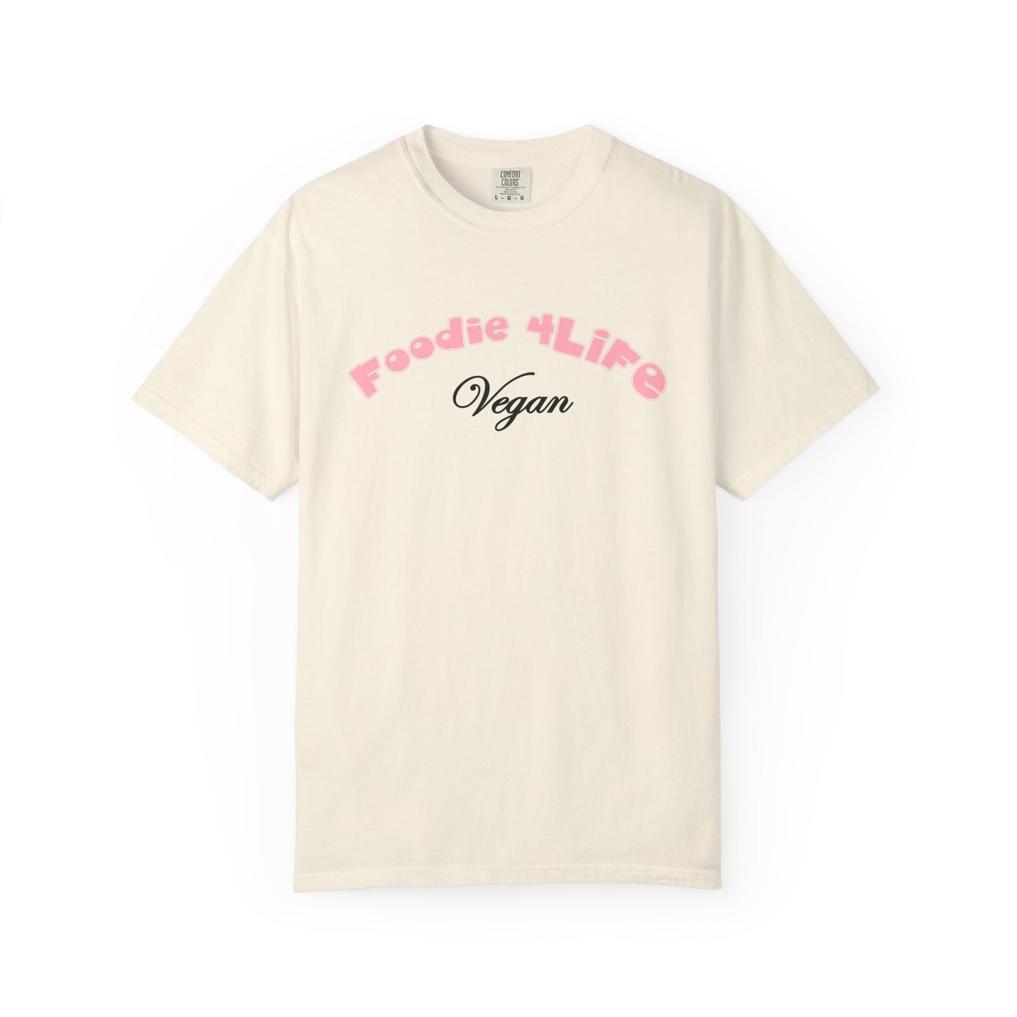 L.O.E.F Foodie 4Life Vegan Unisex Tee Shirt (Soft Pink)