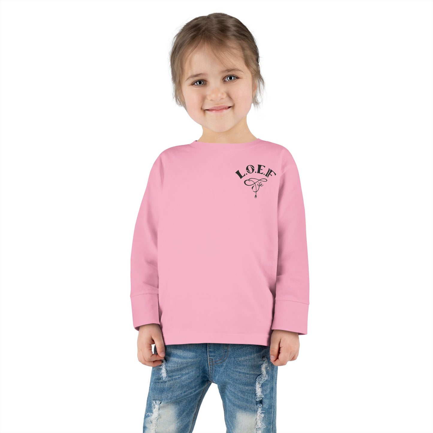 L.O.E.F Foodie 4Life Baby Long Sleeve Tee  (Violet)