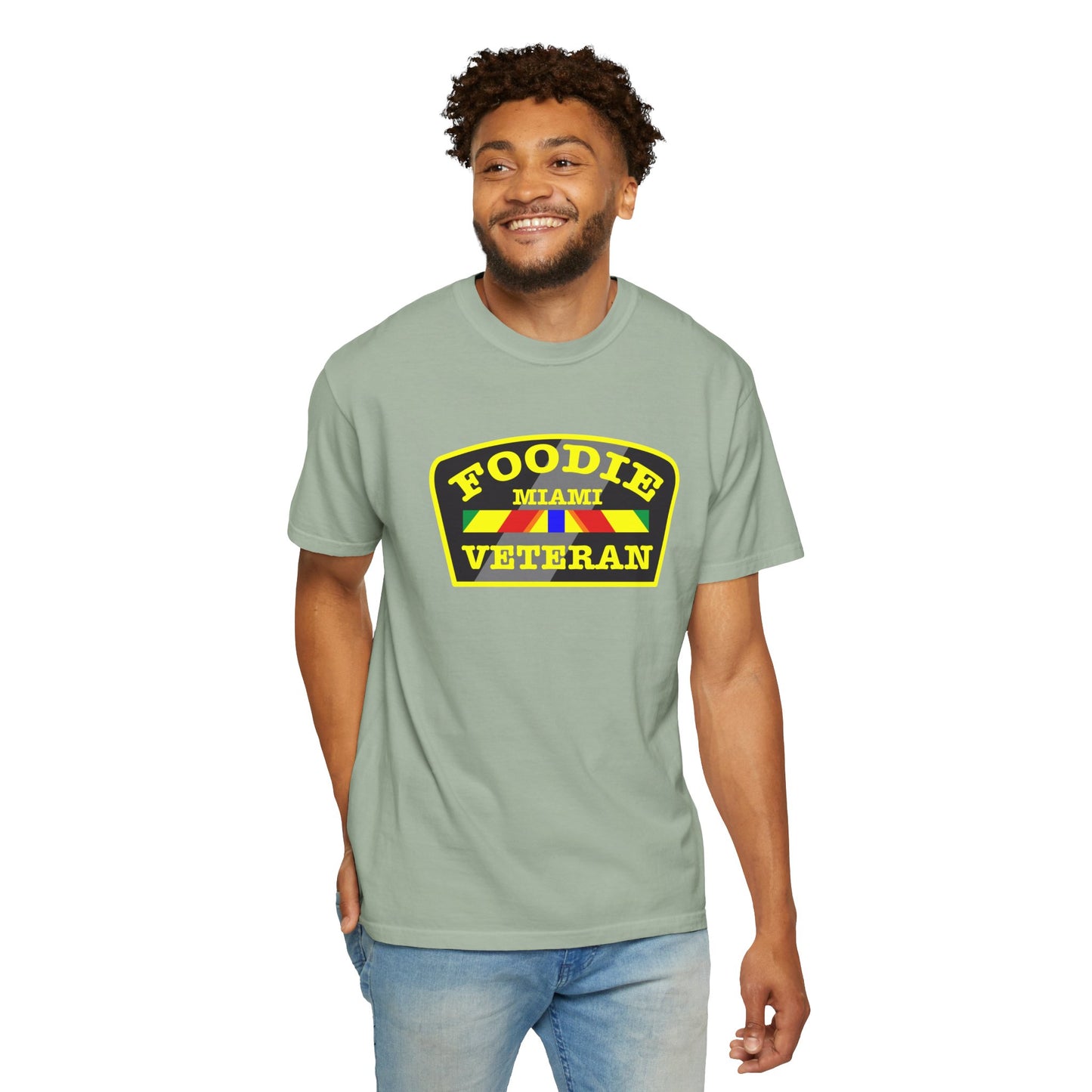 L.O.E.F Foodie Veteran MIAMI Unisex Tee Shirt (Yellow)
