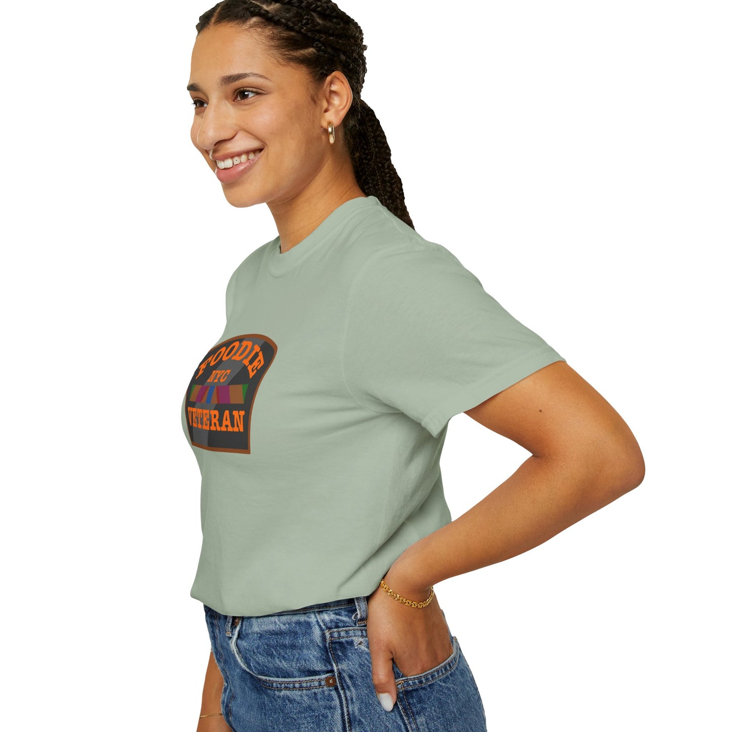 L.O.E.F Foodie Veteran NYC Unisex Tee Shirt (Orange)