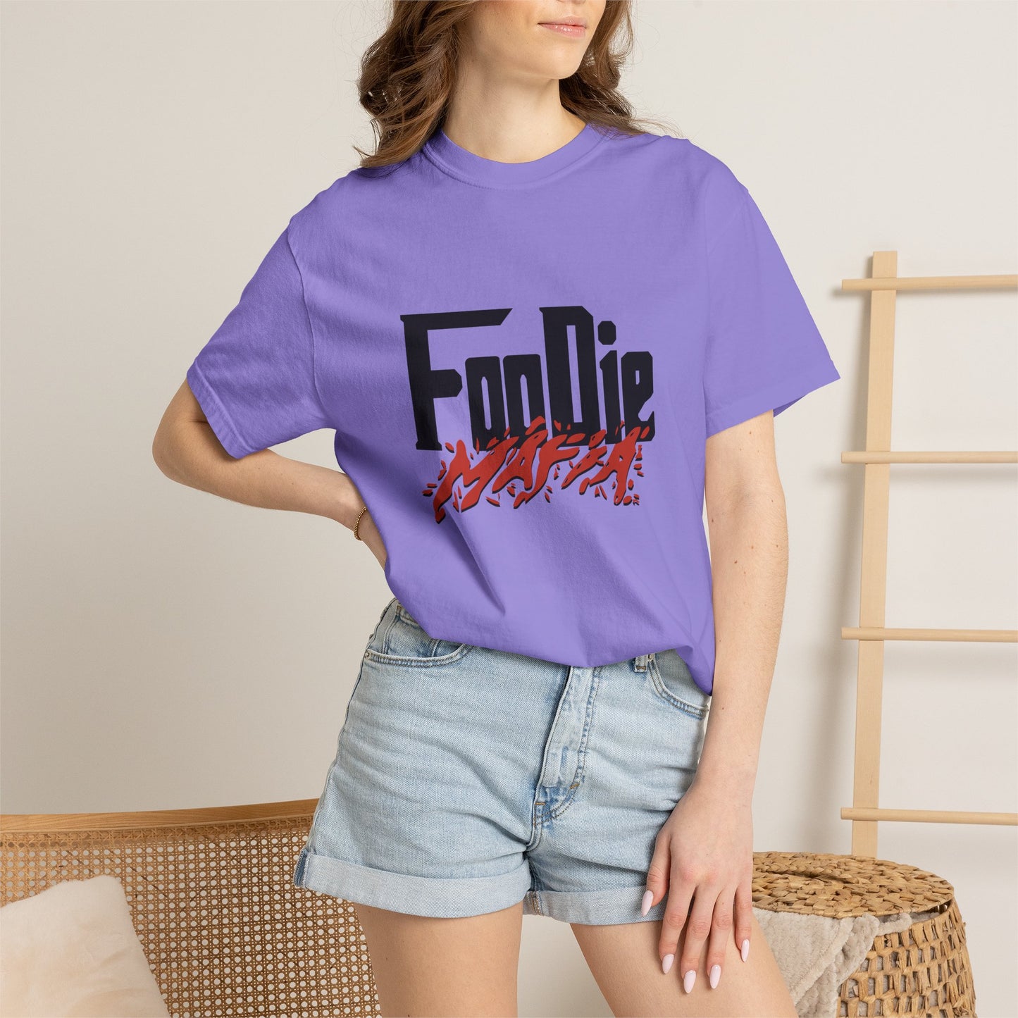 L.O.E.F Foodie Mafia Unisex Tee Shirt (Blood Orange)