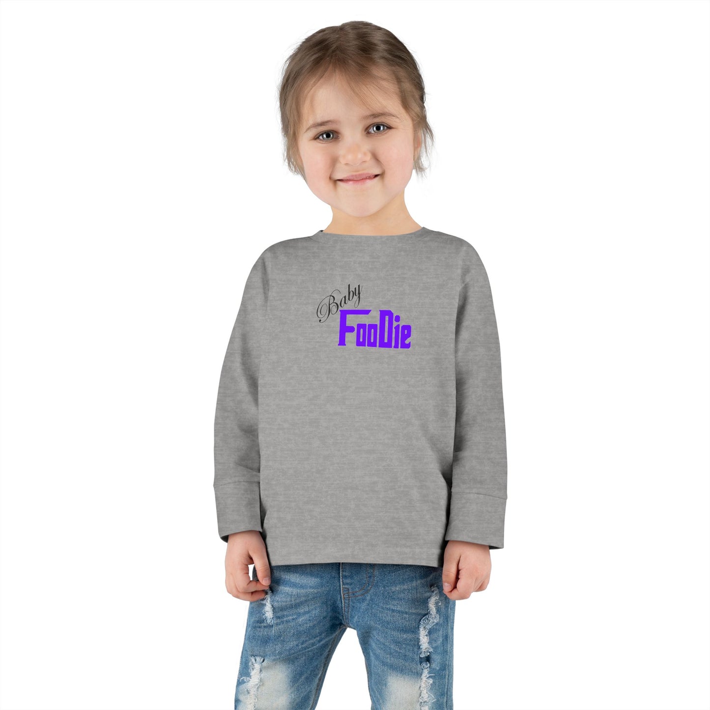 L.O.E.F Future Foodie Toddler Long Sleeve Tee (Violet)