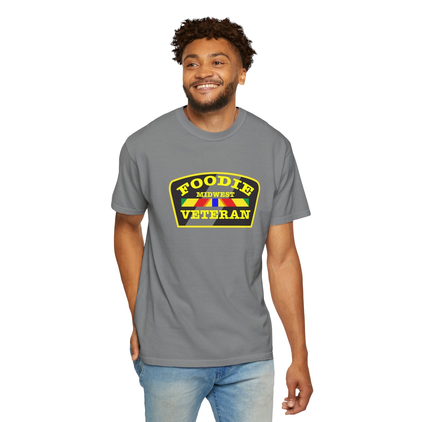 L.O.E.F Foodie Veteran MIDWEST Unisex Tee Shirt (Yellow)