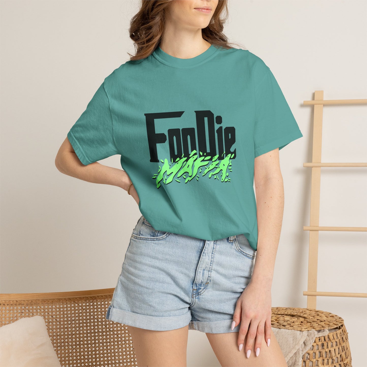L.O.E.F Foodie Mafia Tee Shirt (Mint Green)