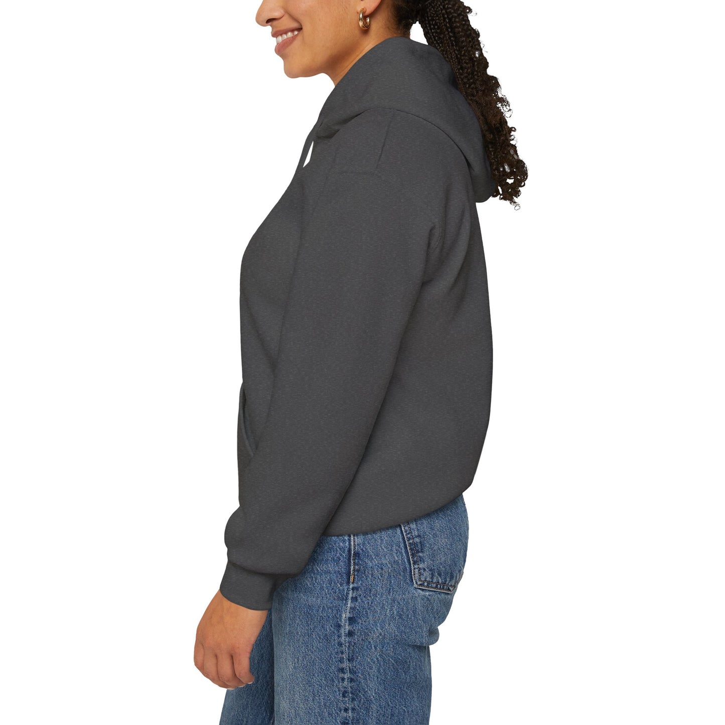 L.O.E.F ITIS Unisex Hooded Sweatshirt (White and Black)