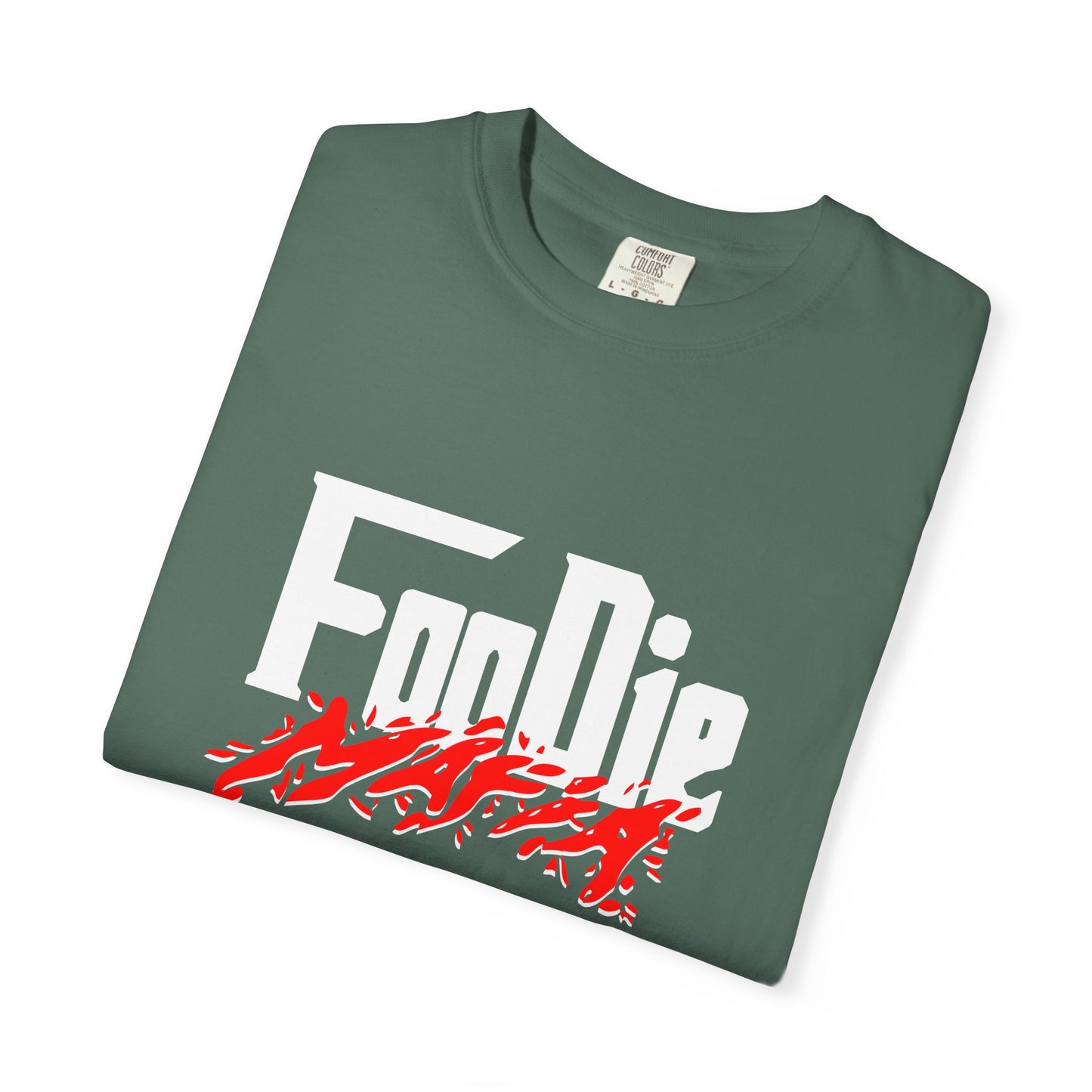 L.O.E.F White Foodie Mafia Unisex Tee shirt (Candy Apple Red)