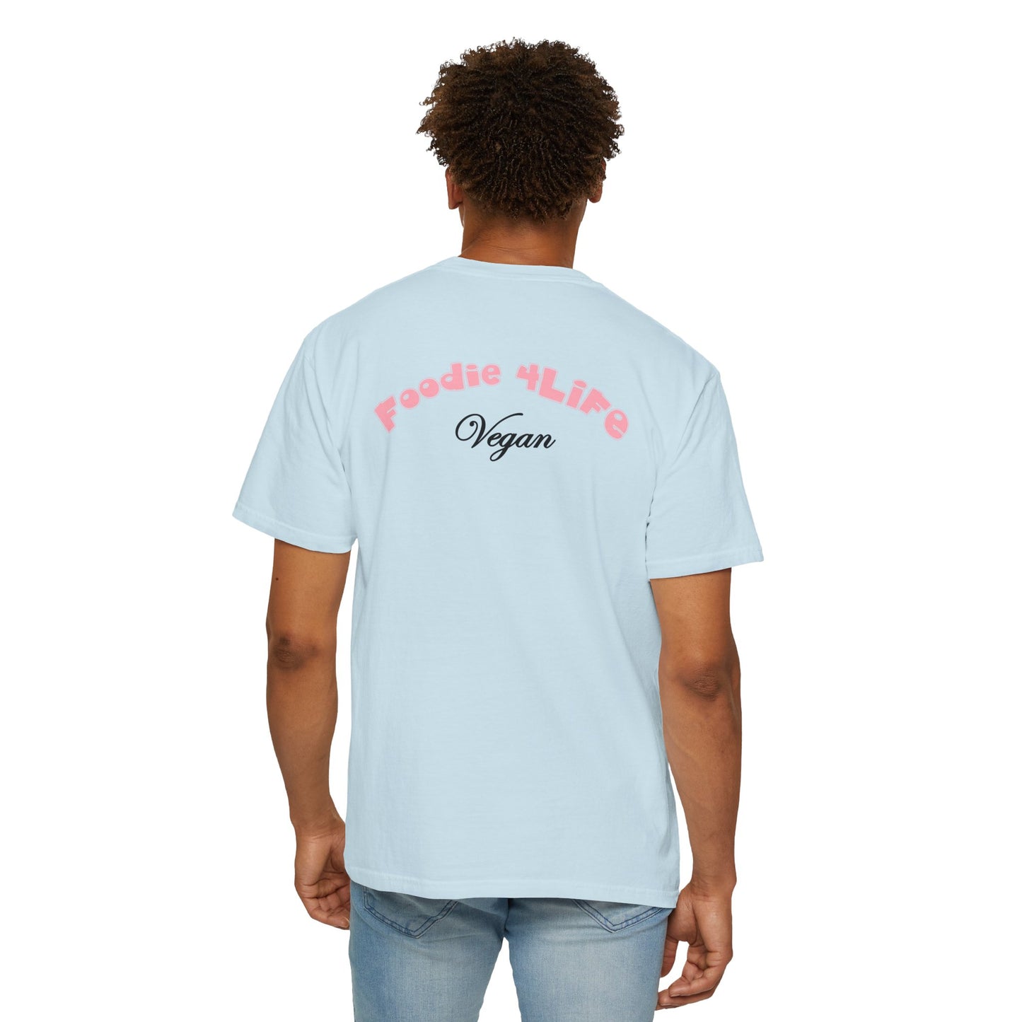 L.O.E.F Foodie 4Life Vegan Unisex Tee Shirt (Soft Pink)