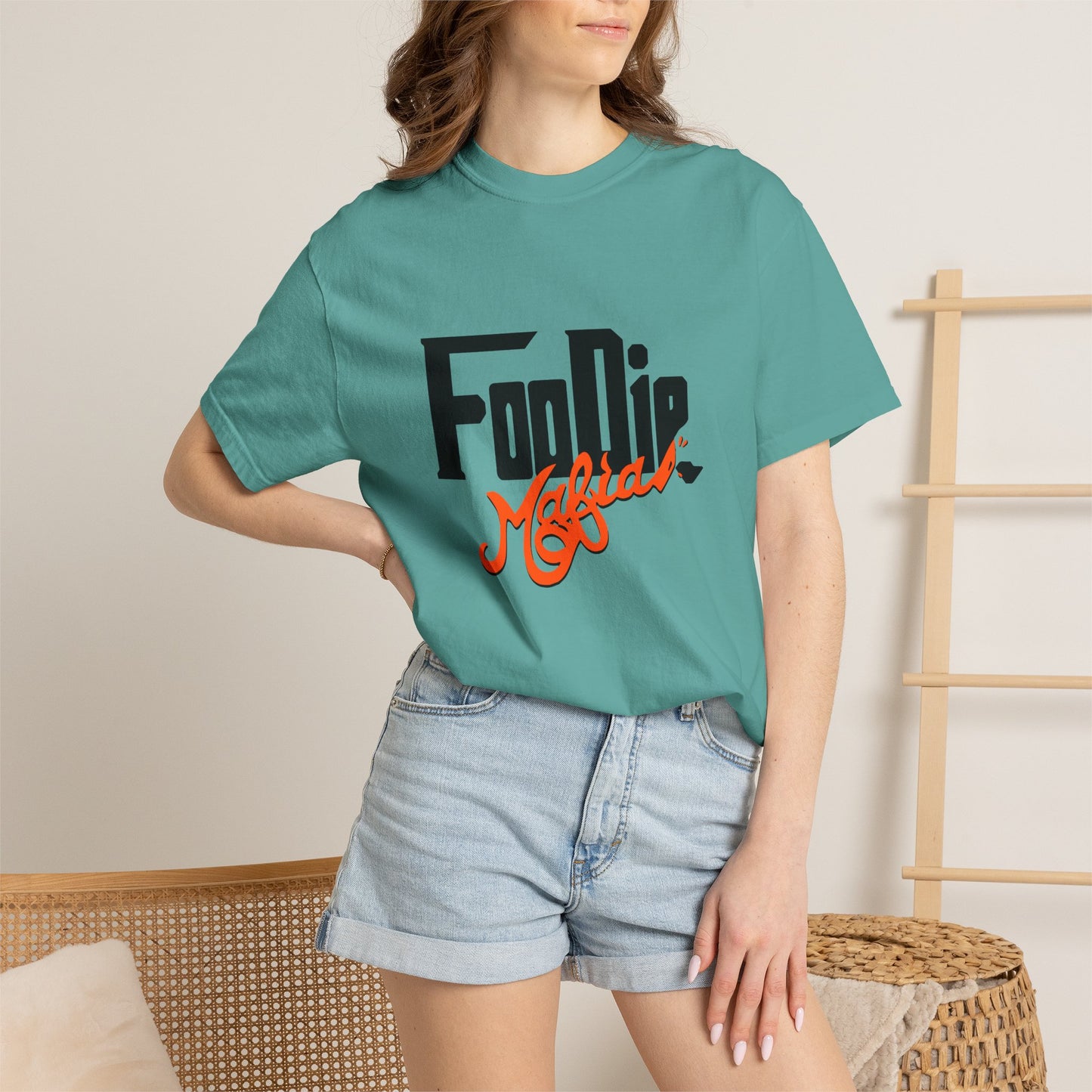 L.O.E.F Foodie Mafia Unisex Tee Shirt (Flat Red)