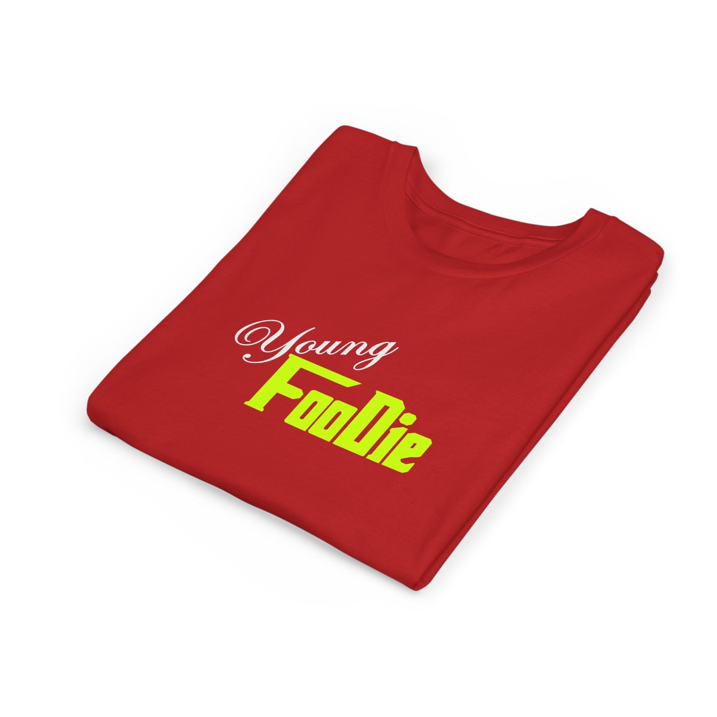 L.O.E.F White Young Foodie Short Sleeve Tee (Neon Yellow)