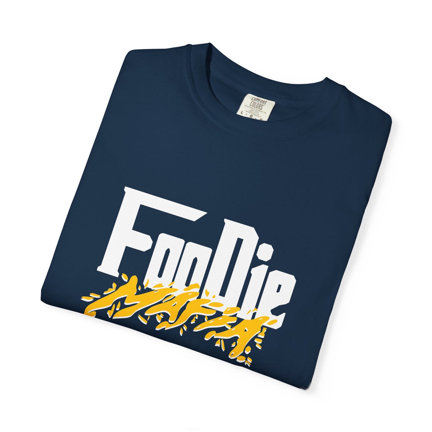 L.O.E.F White Foodie Mafia Unisex Tee shirt (Bright Yellow)