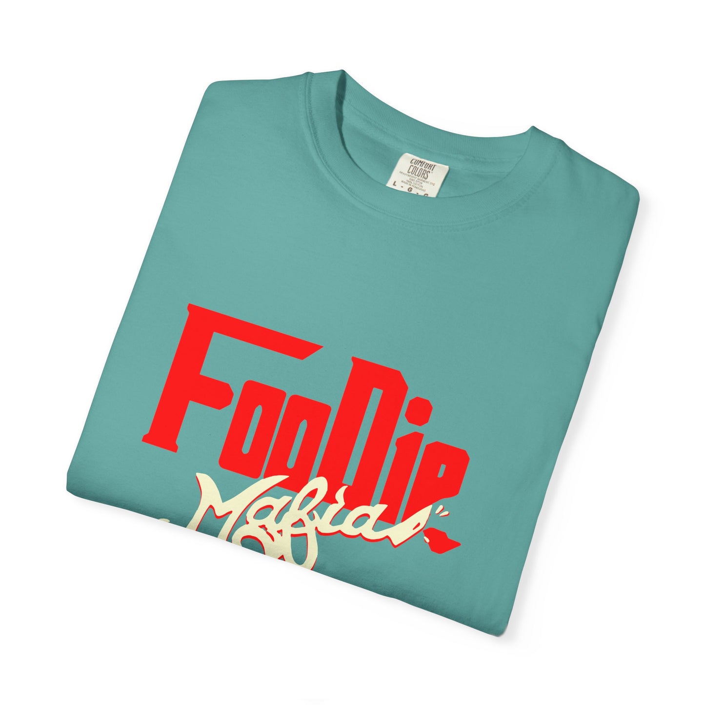 L.O.E.F Red Foodie Mafia Unisex Tee Shirt (Cream)