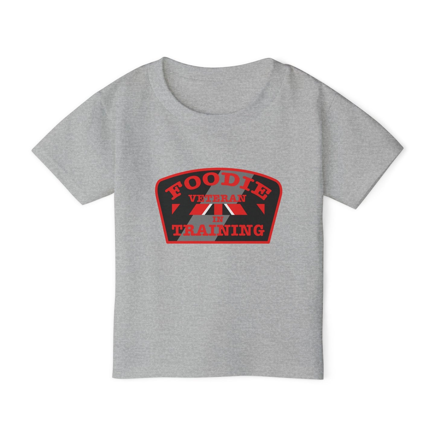 L.O.E.F Foodie Veteran In Training Toddler Tee Shirt (Red)