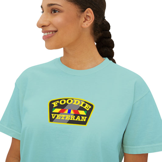 L.O.E.F Foodie Veteran Women Boxy Tee
