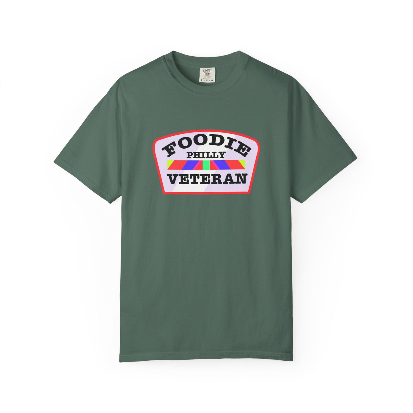 L.O.E.F Foodie Veteran PHILLY Unisex Tee Shirt (Soft Pink)