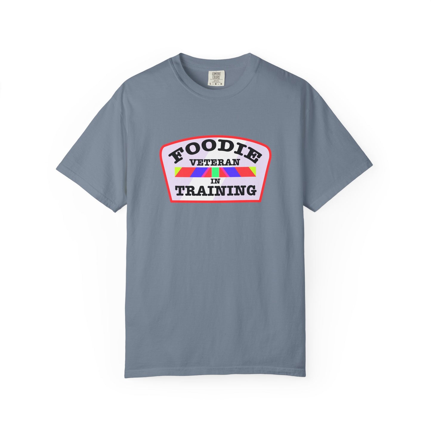L.O.E.F Foodie Veteran IN TRAINING Unisex Tee Shirt (Soft Pink)