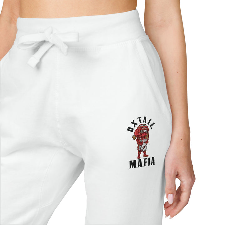 White Jogger Pants | Unisex Fleece Pants | L.O.E.F. - LIFE