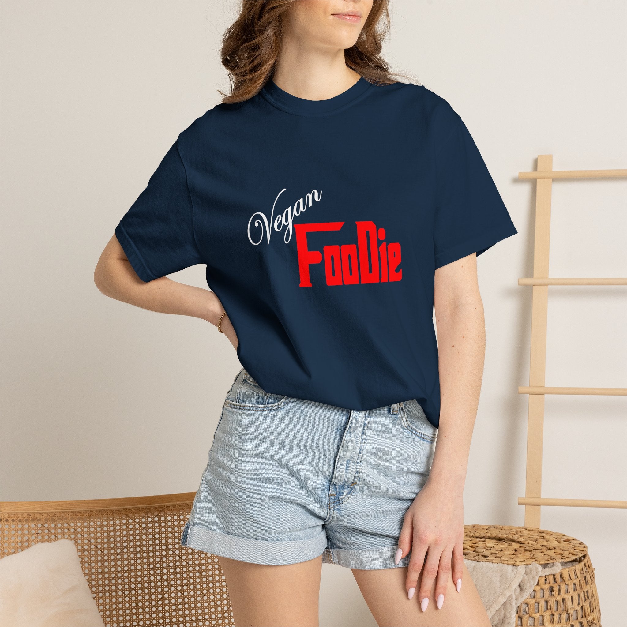L.O.E.F Unisex Vegan Foodie Tee Shirt (Fiery Red)