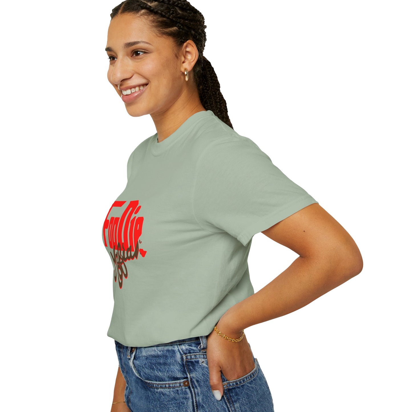 L.O.E.F Red Foodie Mafia Unisex Tee Shirt (Dark Brown)