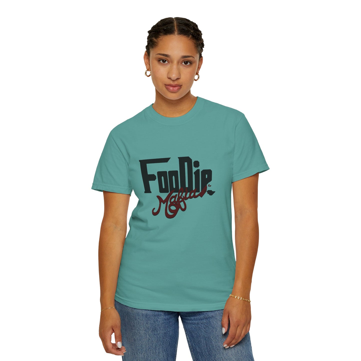 L.O.E.F Foodie Mafia Unisex Tee shirt (Maroon)