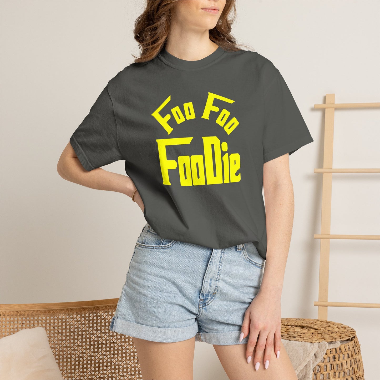 L.O.E.F FOO FOO FOODIE Unisex Tee shirt (Yellow)