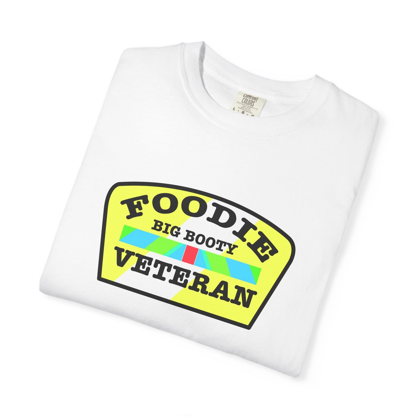 L.O.E.F Foodie Veteran BIG BOOTY Unisex Tee Shirt (Black)