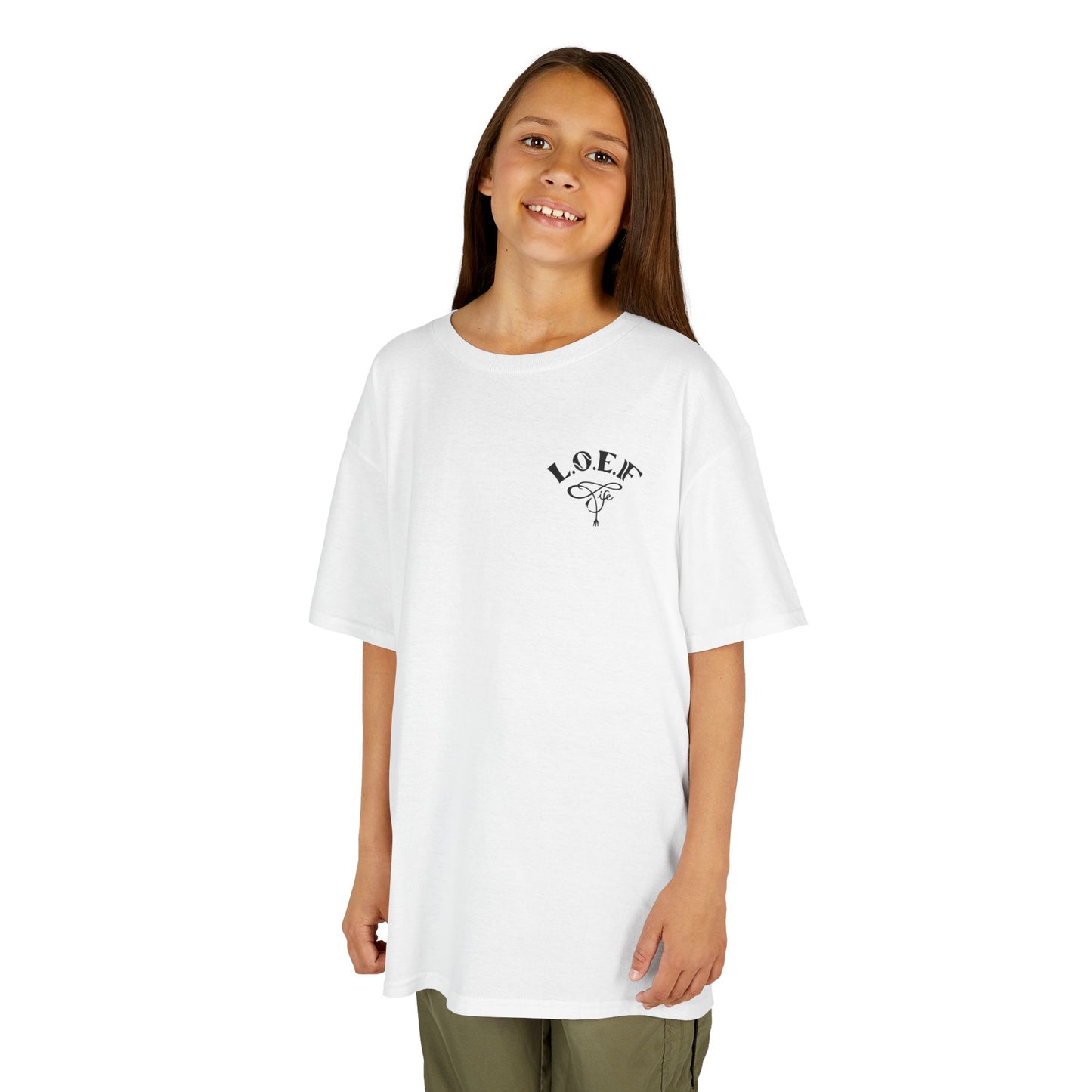L.O.E.F Foodie 4Life Young Tee Shirt  (Black)