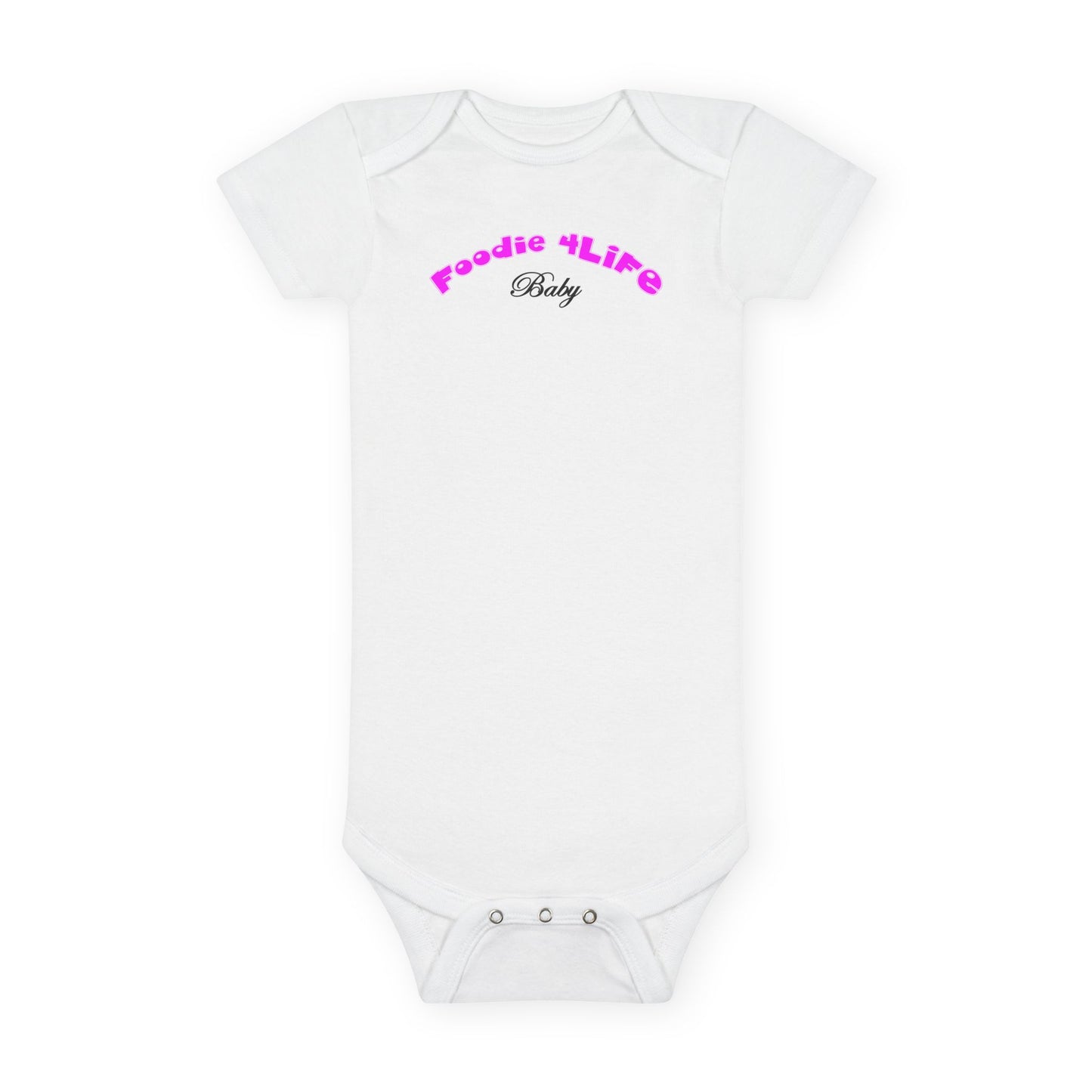 L.O.E.F Foodie 4Life Baby Bodysuit  (Fuchsia)