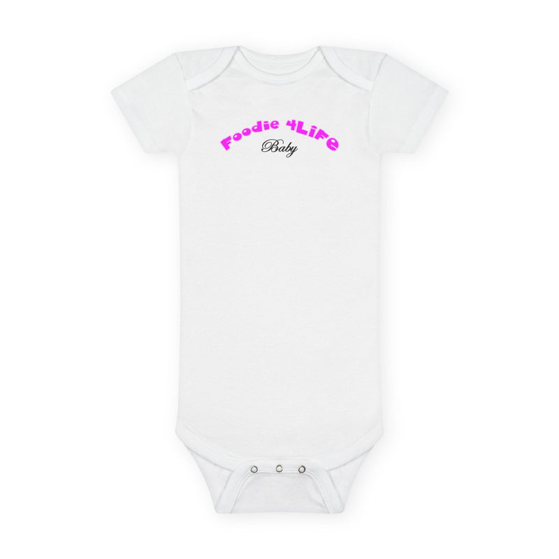 L.O.E.F Foodie 4Life Baby Bodysuit  (Fuchsia)