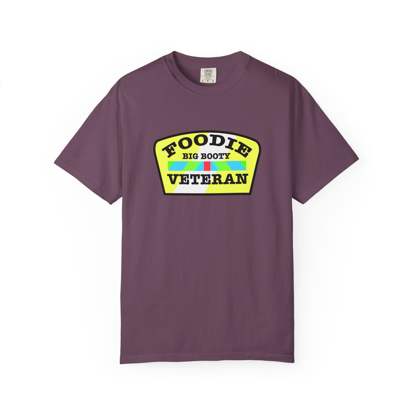 L.O.E.F Foodie Veteran BIG BOOTY Unisex Tee Shirt (Black)