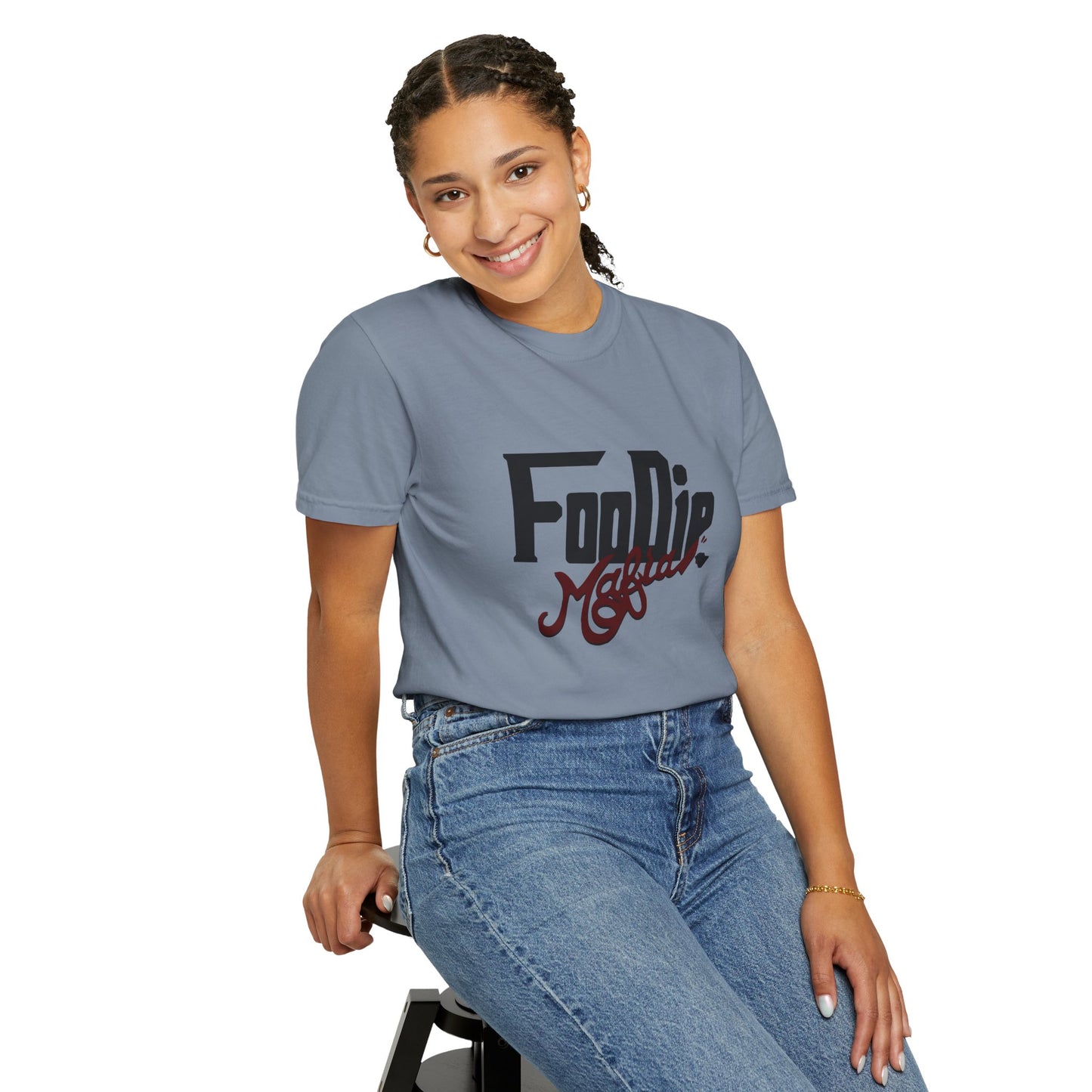 L.O.E.F Foodie Mafia Unisex Tee shirt (Maroon)