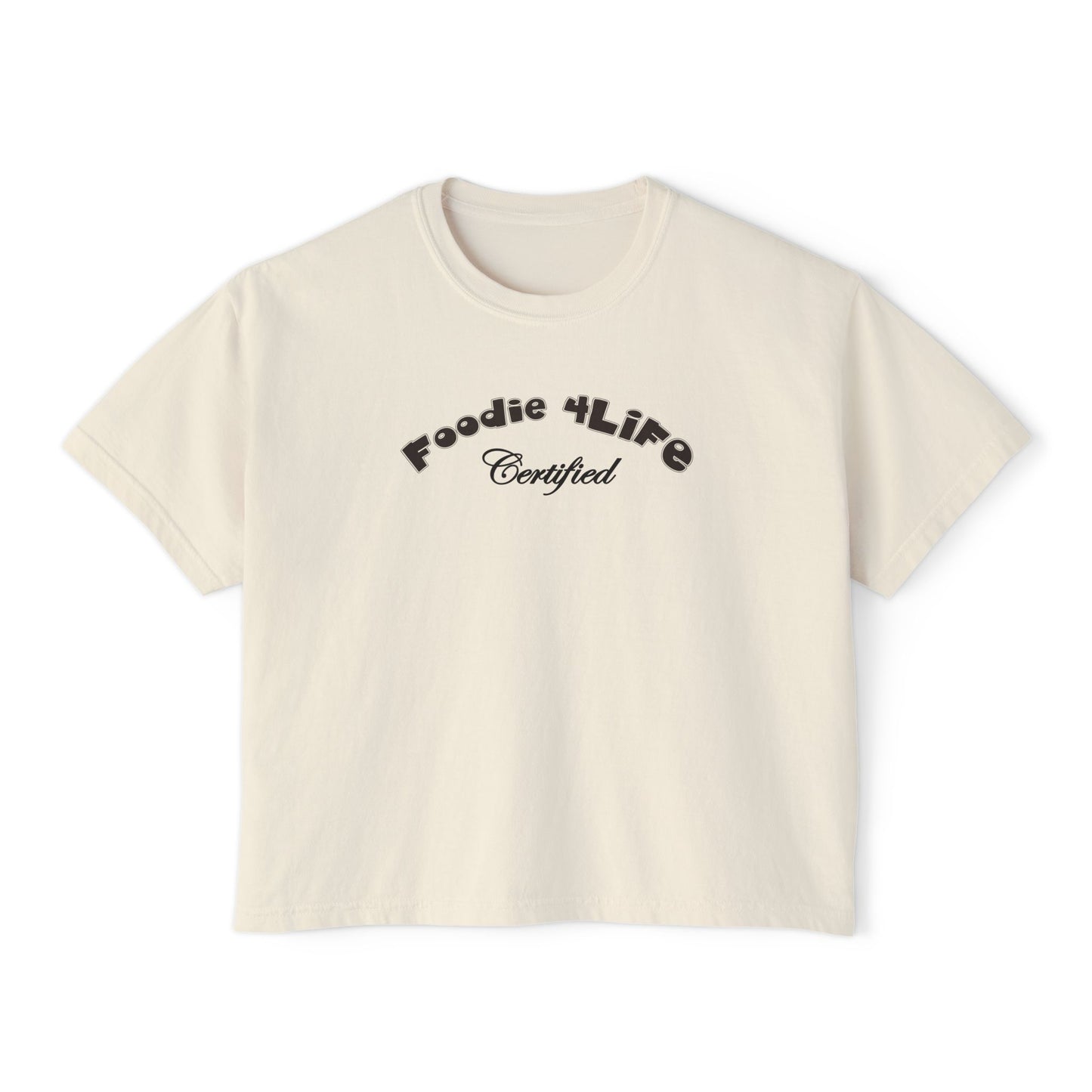 L.O.E.F Foodie 4Life Certified Boxy Tee (Black)