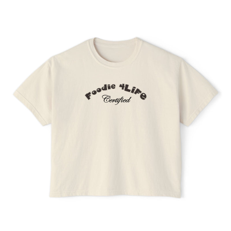 L.O.E.F Foodie 4Life Certified Boxy Tee (Black)