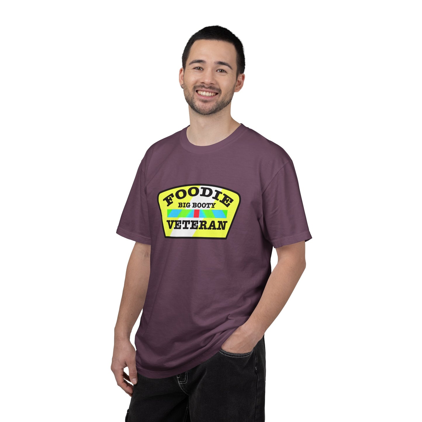 L.O.E.F Foodie Veteran BIG BOOTY Unisex Tee Shirt (Black)