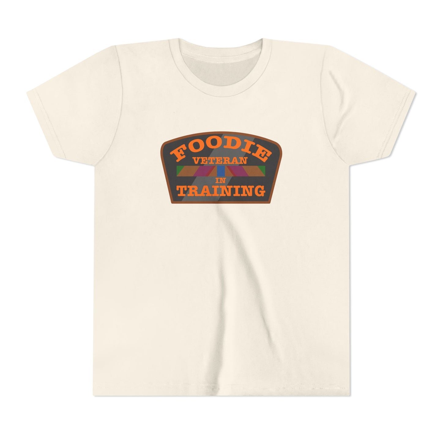 L.O.E.F Foodie Veteran In Training Kids Tee Shirt  (Orange)