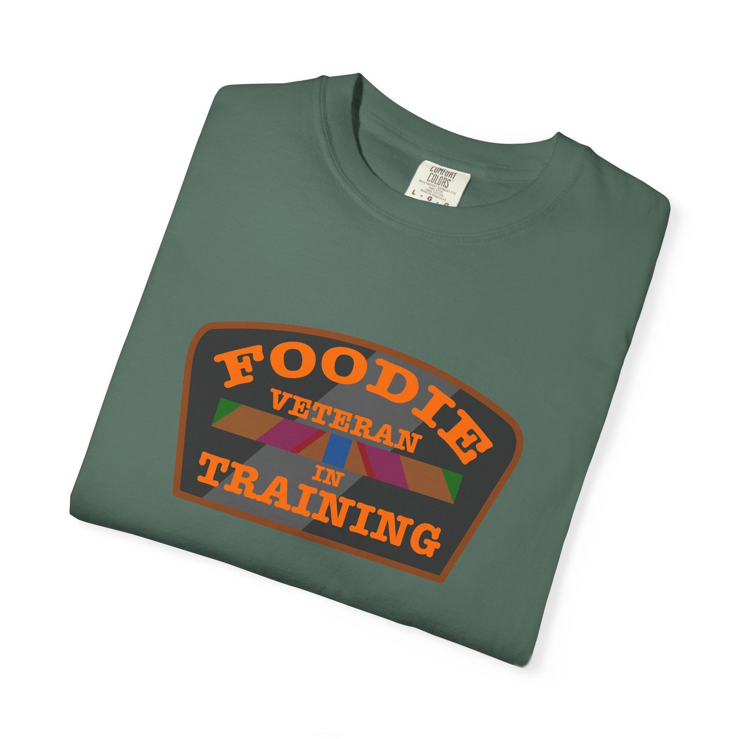 L.O.E.F Foodie Veteran IN TRAINING Unisex Tee Shirt (Orange)