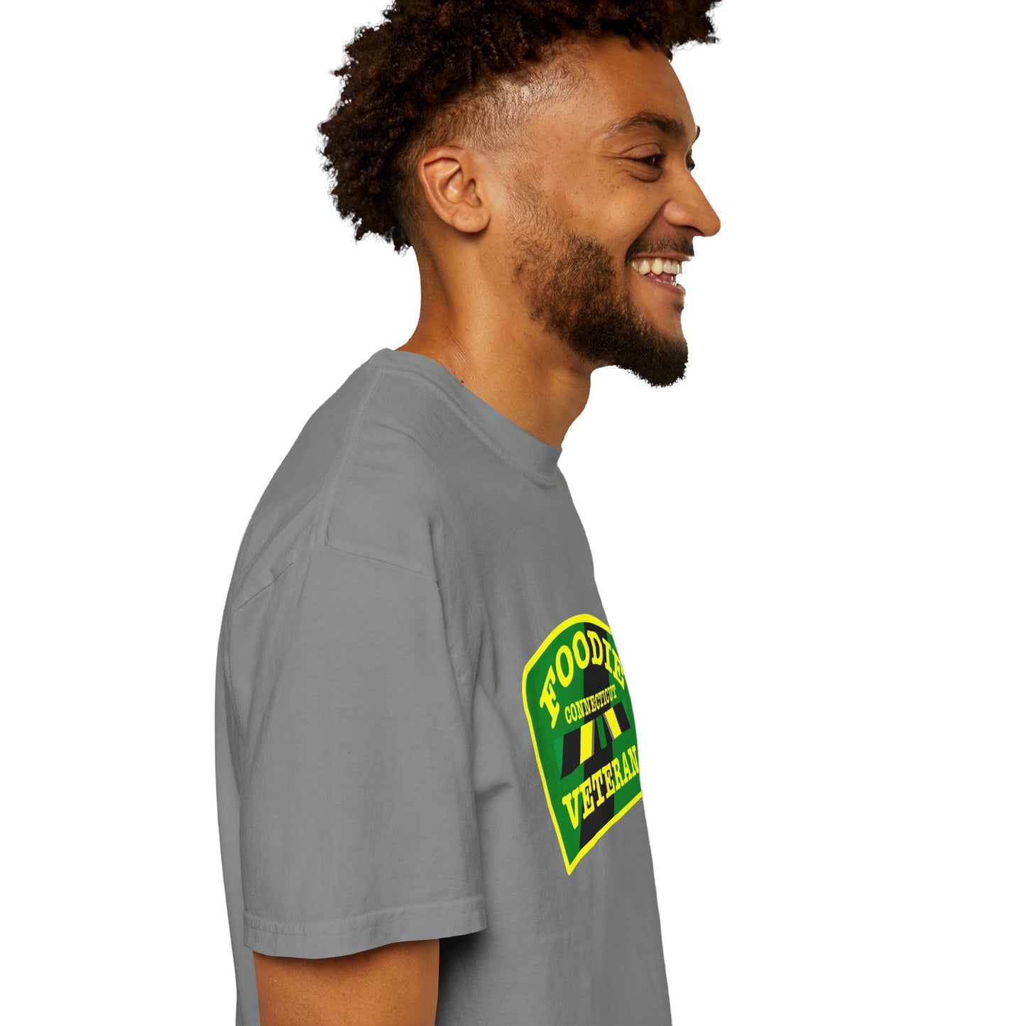 L.O.E.F Foodie Veteran CONNECTICUT Unisex Tee Shirt (Yellow)